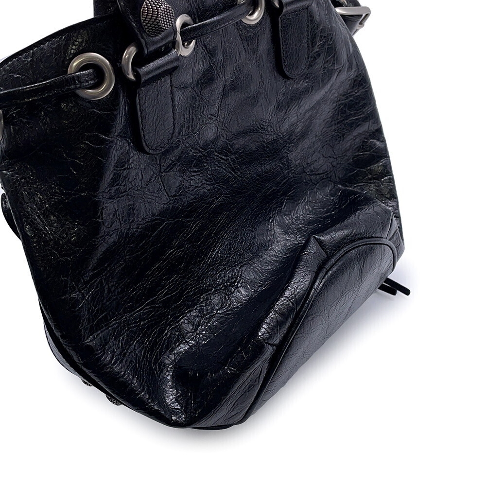 Balenciaga handbag Le Cagole Bucket shoulder bag Black - Picture 7 of 11
